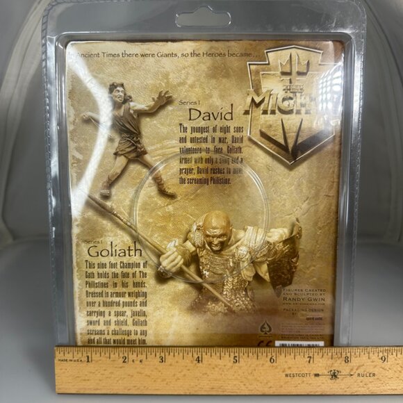 NIB THE MIGHTY TOYS The Mighty David from David and Goliath htf RARE - Picture 12 of 12